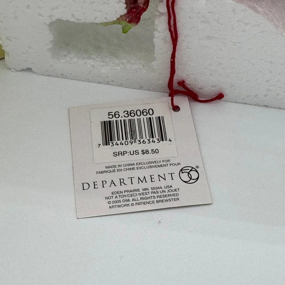 Dept 56 Christmas Krinkles Patience Brewster Pink Fish Ornament 56.36060 NIB